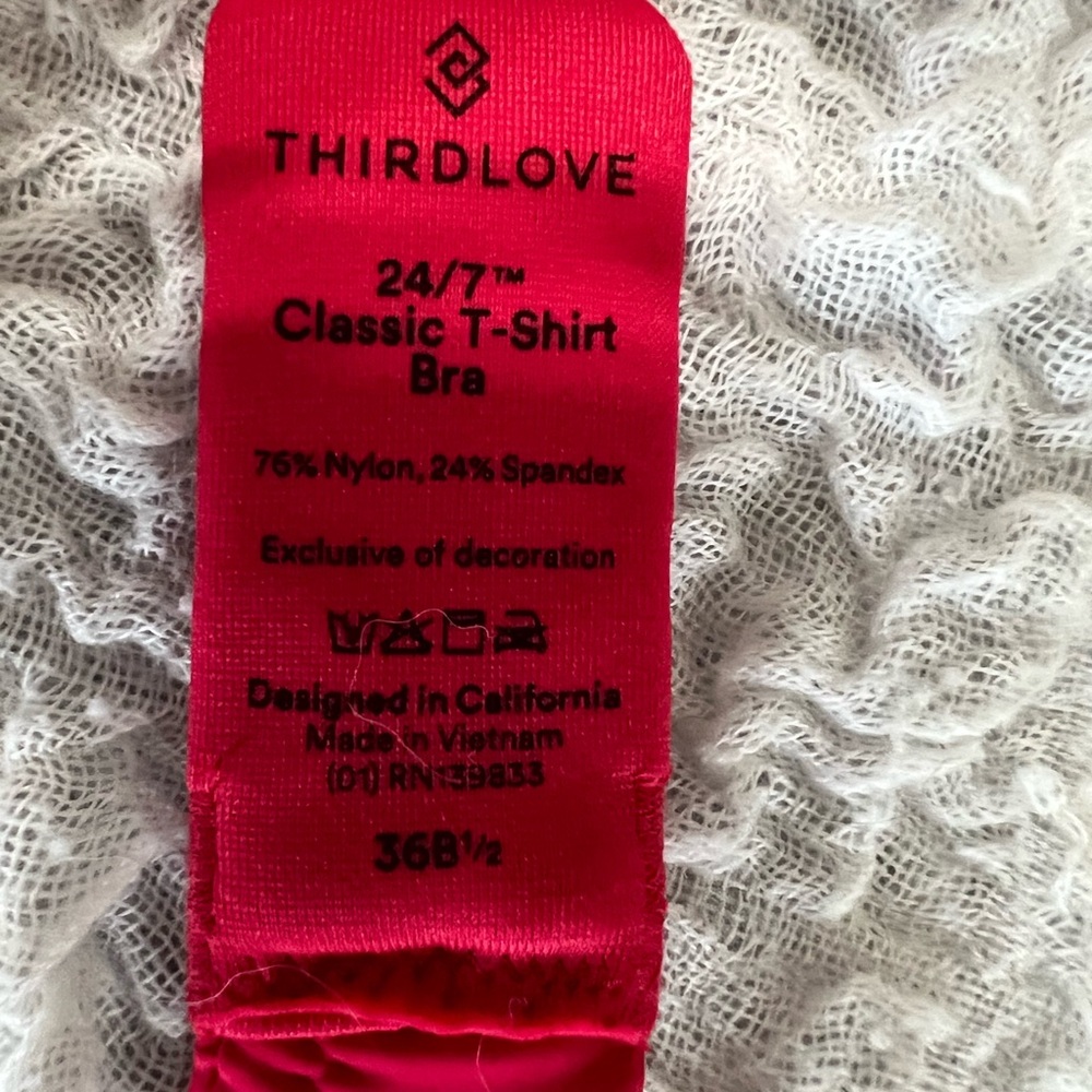 Thirdlove Classic T-shirt Bra 36 B1/2